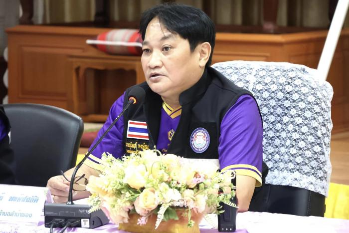 ประชุมประจำเดือน คณะผู้บริหาร พนักงานเทศบาล พนักงานจ้างเทศบาลตำบลลำน้ำพอง ประจำเดือน มิถุนายน ๒๕๖๗